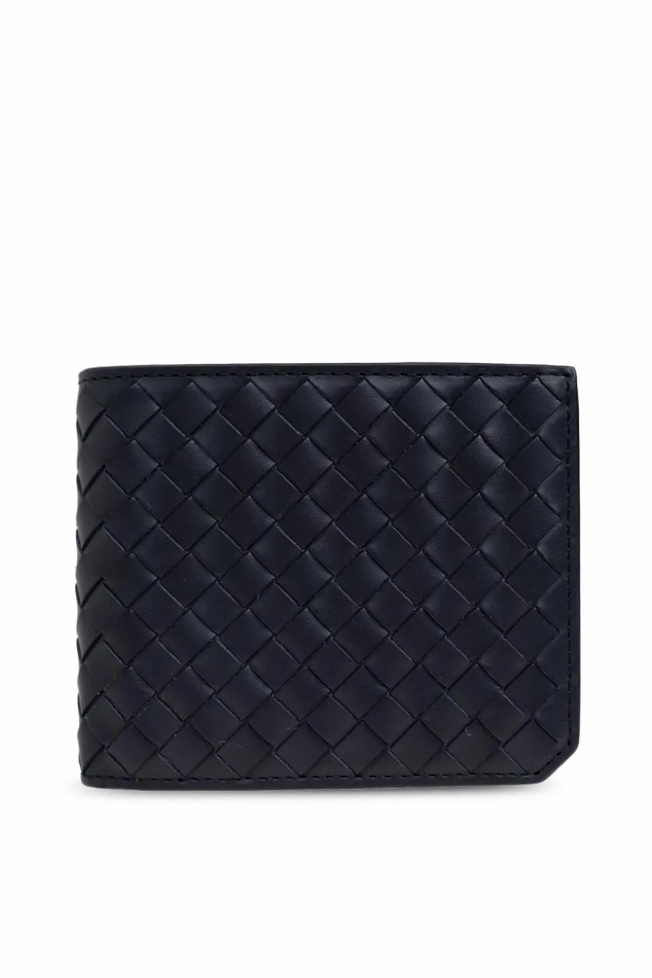 Bottega Veneta NAVY BLUE Wallet with weave
