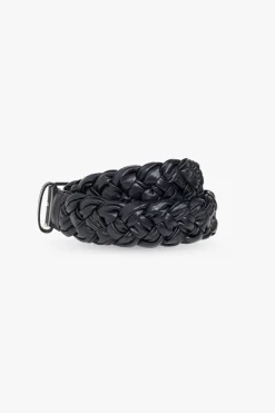 Bottega Veneta NAVY BLUE Woven leather belt