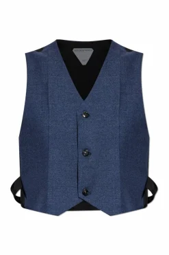 Bottega Veneta NAVY BLUE Wool vest
