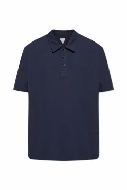 Bottega Veneta NAVY BLUE Polo with collar