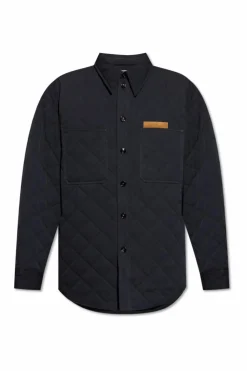 Bottega Veneta NAVY BLUE Quilted jacket with pockets