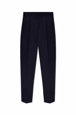 Bottega Veneta NAVY BLUE Pleat-front trousers