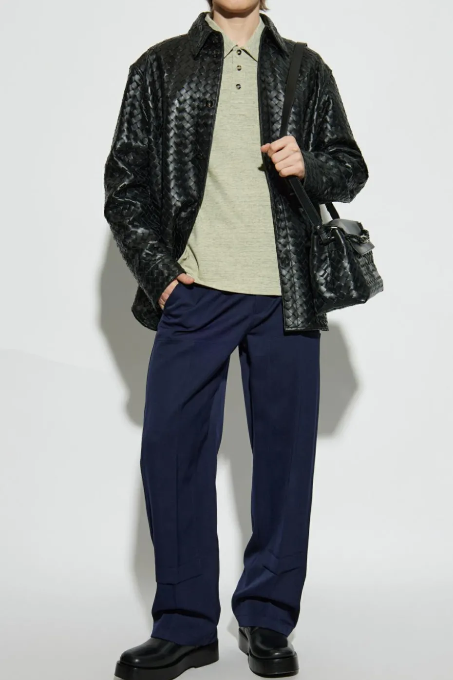 Bottega Veneta NAVY BLUE Wool pants