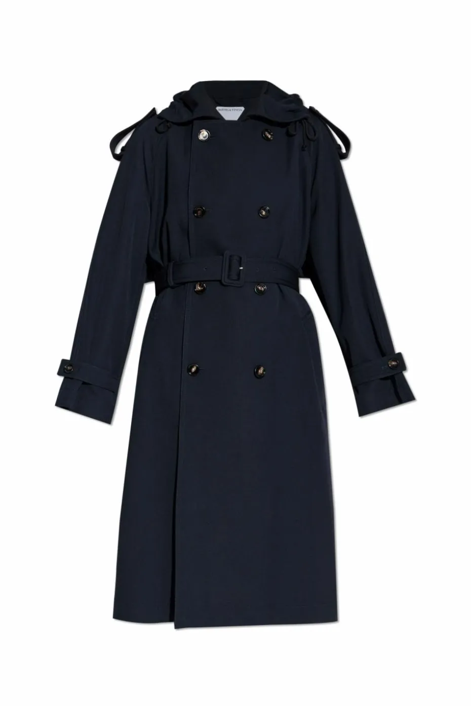 Bottega Veneta NAVY BLUE Double-breasted trench coat