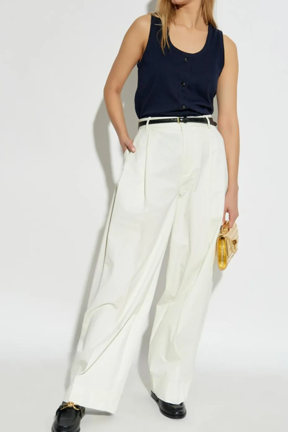 Bottega Veneta NAVY BLUE Top with fastening