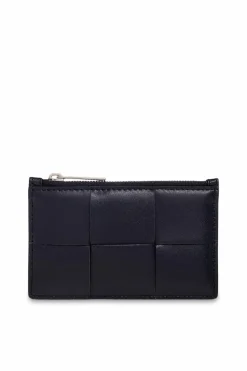 Bottega Veneta NAVY BLUE Leather card holder