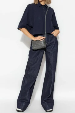 Bottega Veneta NAVY BLUE Short-sleeve polo