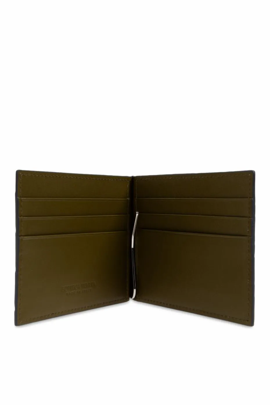 Bottega Veneta NAVY BLUE Leather Foldable Wallet