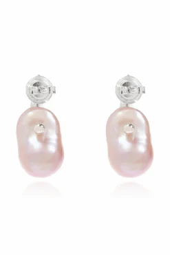 Bottega Veneta PINK Earrings with freshwater pearls