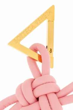 Bottega Veneta PINK Lamb leather keyring
