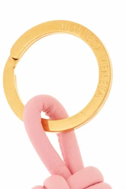 Bottega Veneta PINK Lamb leather keyring