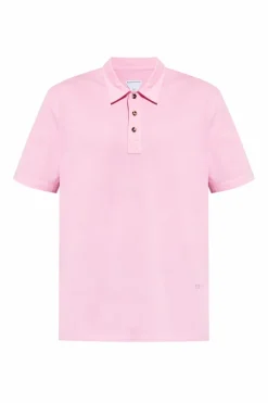 Bottega Veneta PINK Polo with Logo