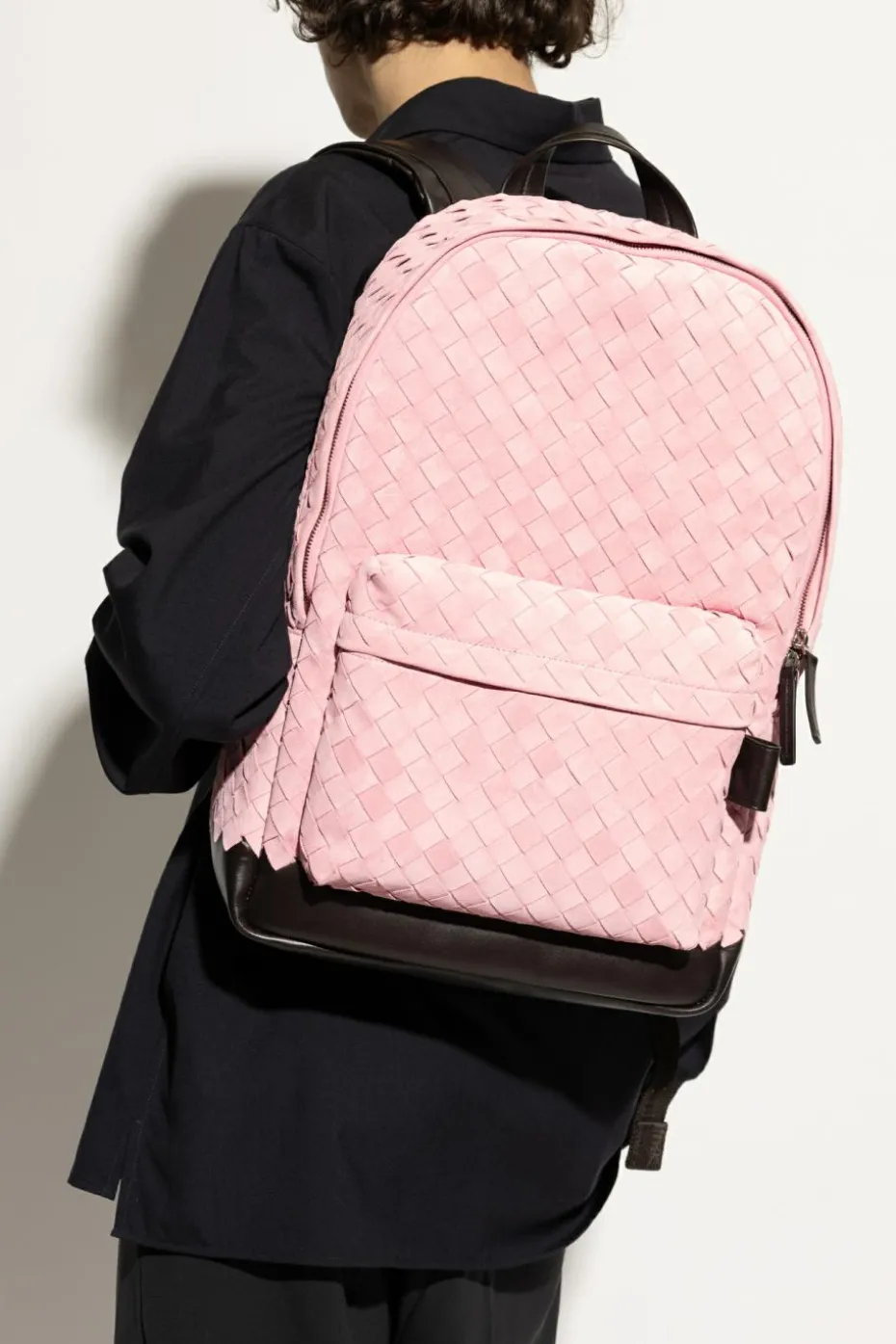 Bottega Veneta PINK Suede backpack