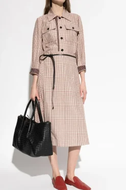 Bottega Veneta RED Plaid Shirt