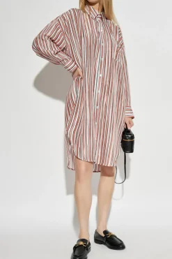 Bottega Veneta RED Silk shirt dress