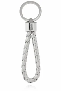 Bottega Veneta SILVER Leather keyring