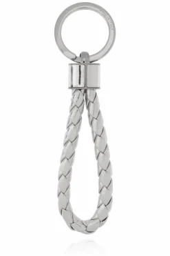 Bottega Veneta SILVER Leather keyring