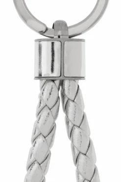 Bottega Veneta SILVER Leather keyring