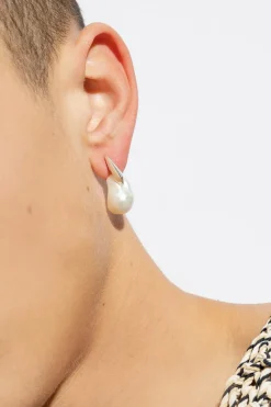 Bottega Veneta SILVER Single pearl earring