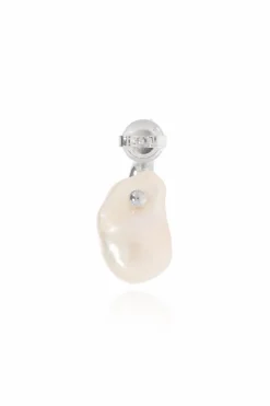 Bottega Veneta SILVER Single pearl earring
