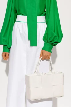 Bottega Veneta WHITE ‘Arco Small’ shopper bag