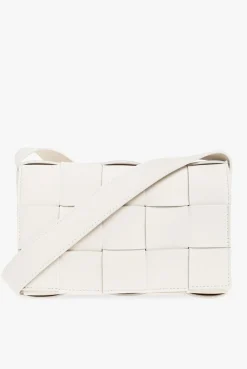 Bottega Veneta WHITE ‘Cassette Small’ shoulder bag