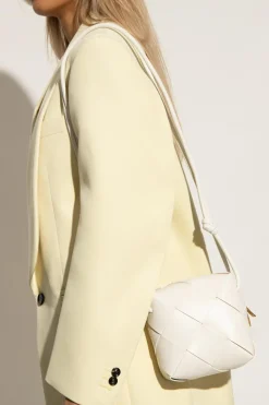 Bottega Veneta WHITE ‘Cassette Mini’ shoulder bag