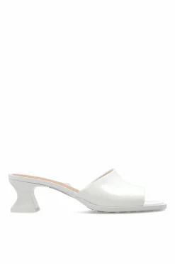 Bottega Veneta WHITE ‘Cha-Cha’ heeled mules