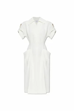 Bottega Veneta WHITE Dress with pleats