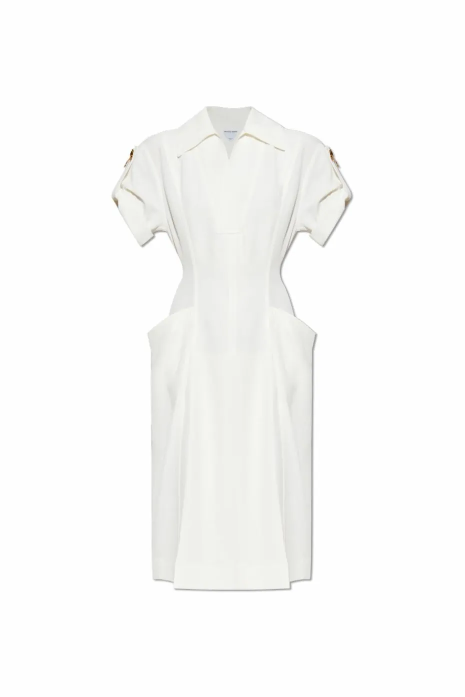 Bottega Veneta WHITE Dress with pleats