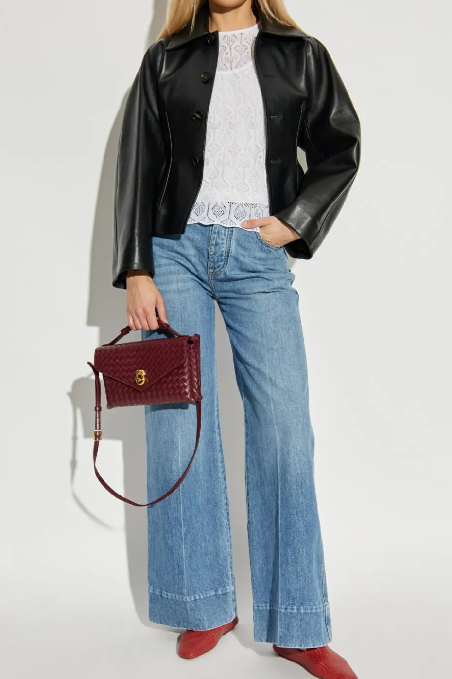 Bottega Veneta WHITE Lace top