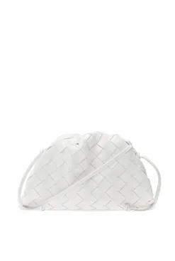 Bottega Veneta WHITE ‘The Mini Pouch’ shoulder bag