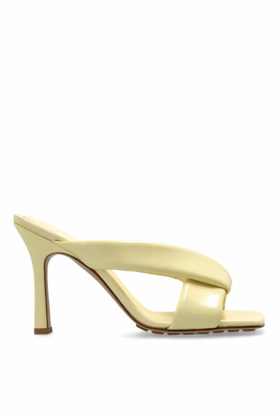 Bottega Veneta YELLOW Leather heeled mules ‘Riva’