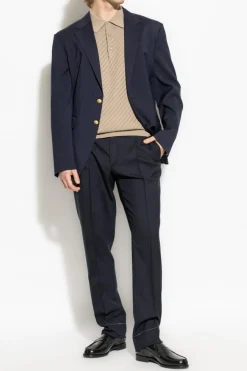 Brioni beige Polo with logo