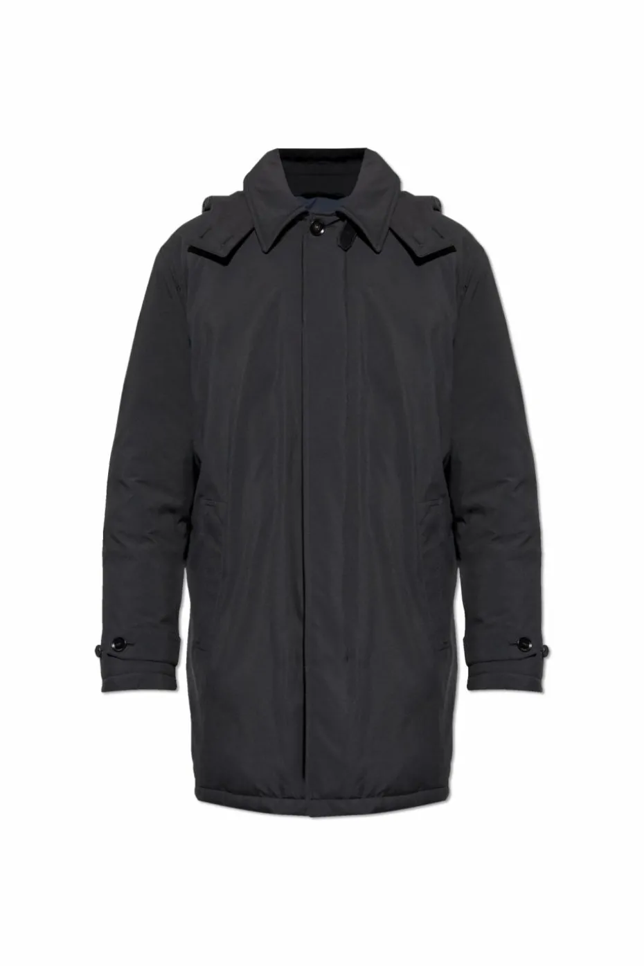 Brioni BLACK Down jacket with detachable hood
