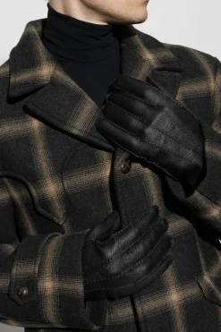 Brioni BLACK Leather gloves