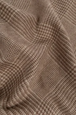 Brioni BROWN Checked scarf