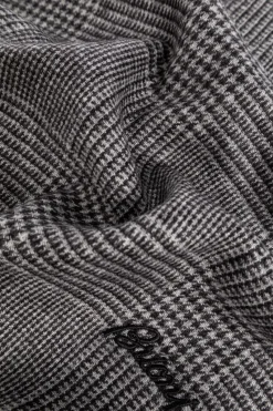 Brioni GREY Checked scarf