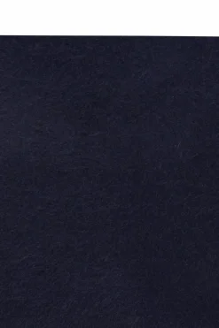 Brioni NAVY BLUE Cashmere scarf with logo