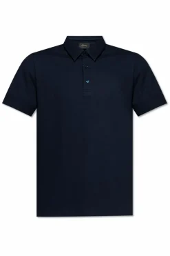 Brioni NAVY BLUE Cotton polo