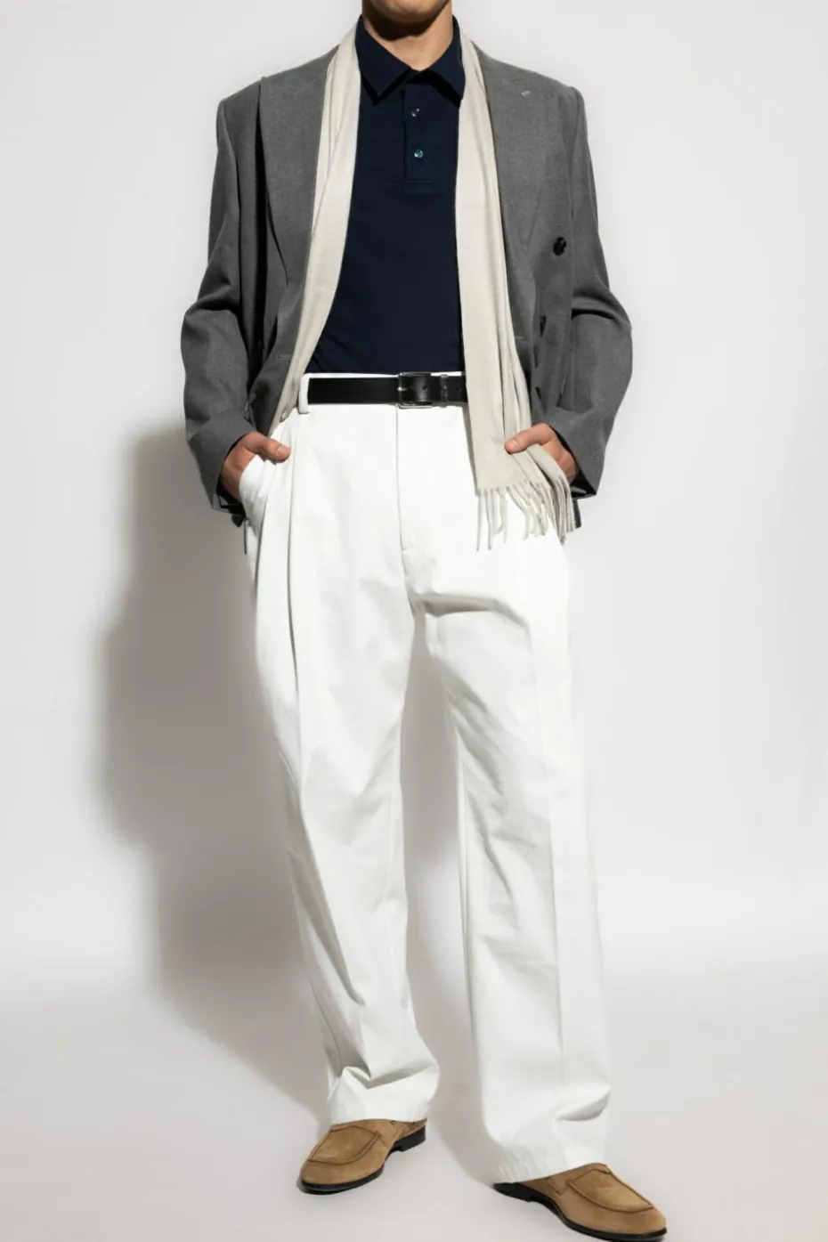 Brioni NAVY BLUE Cotton polo