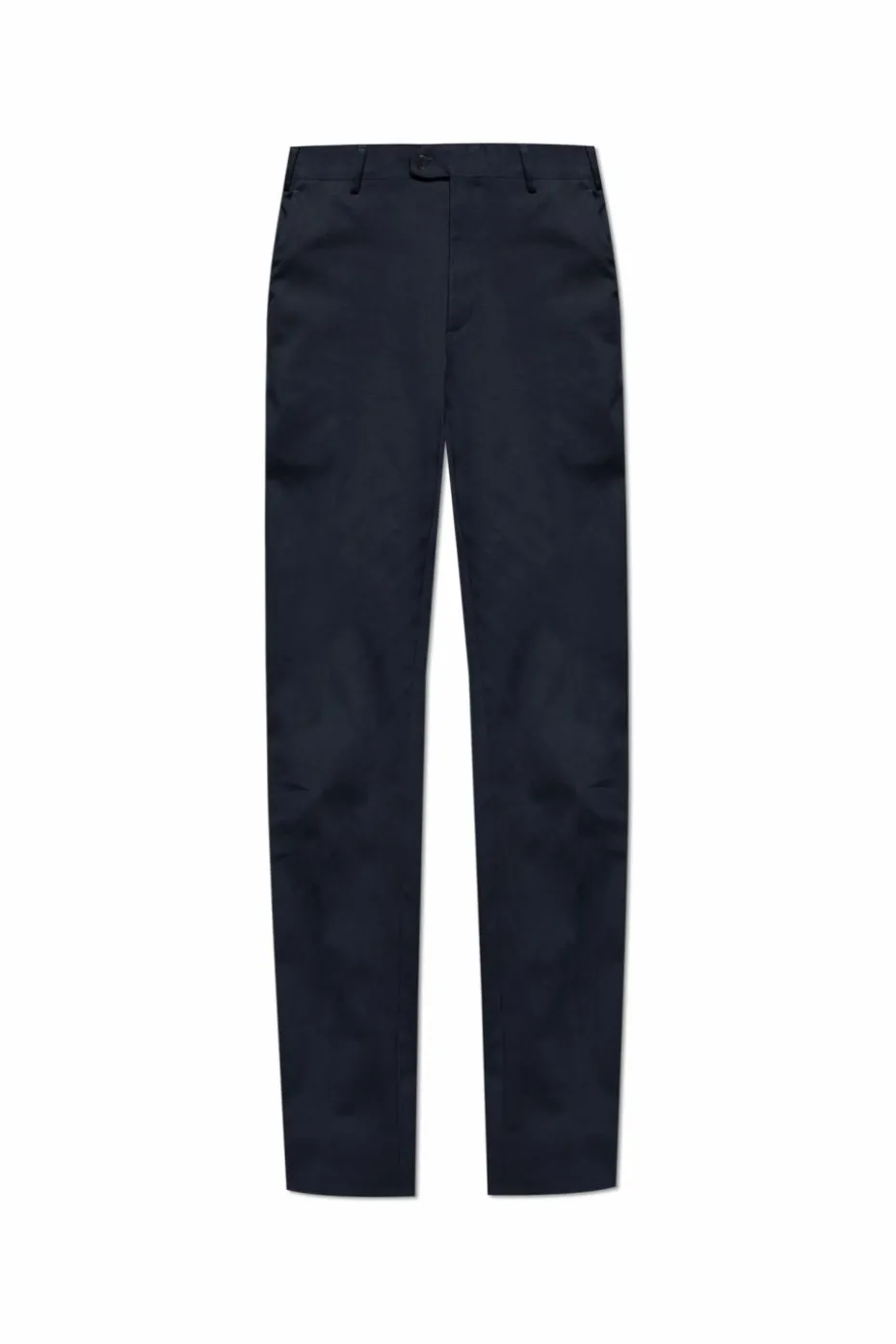 Brioni NAVY BLUE Creased trousers
