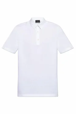 Brioni WHITE Polo with logo