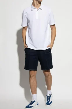 Brioni WHITE Polo with logo