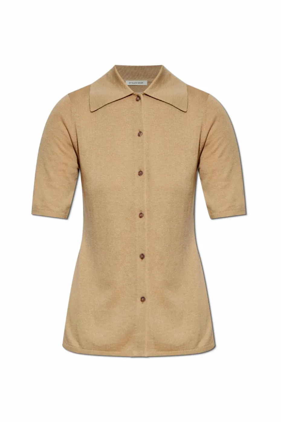 By Malene Birger beige "Dotta" short-sleeve cardigan