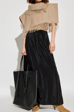 By Malene Birger beige Short poncho 'Turtla'