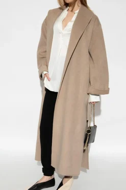 By Malene Birger beige ‘Trullem’ wool coat