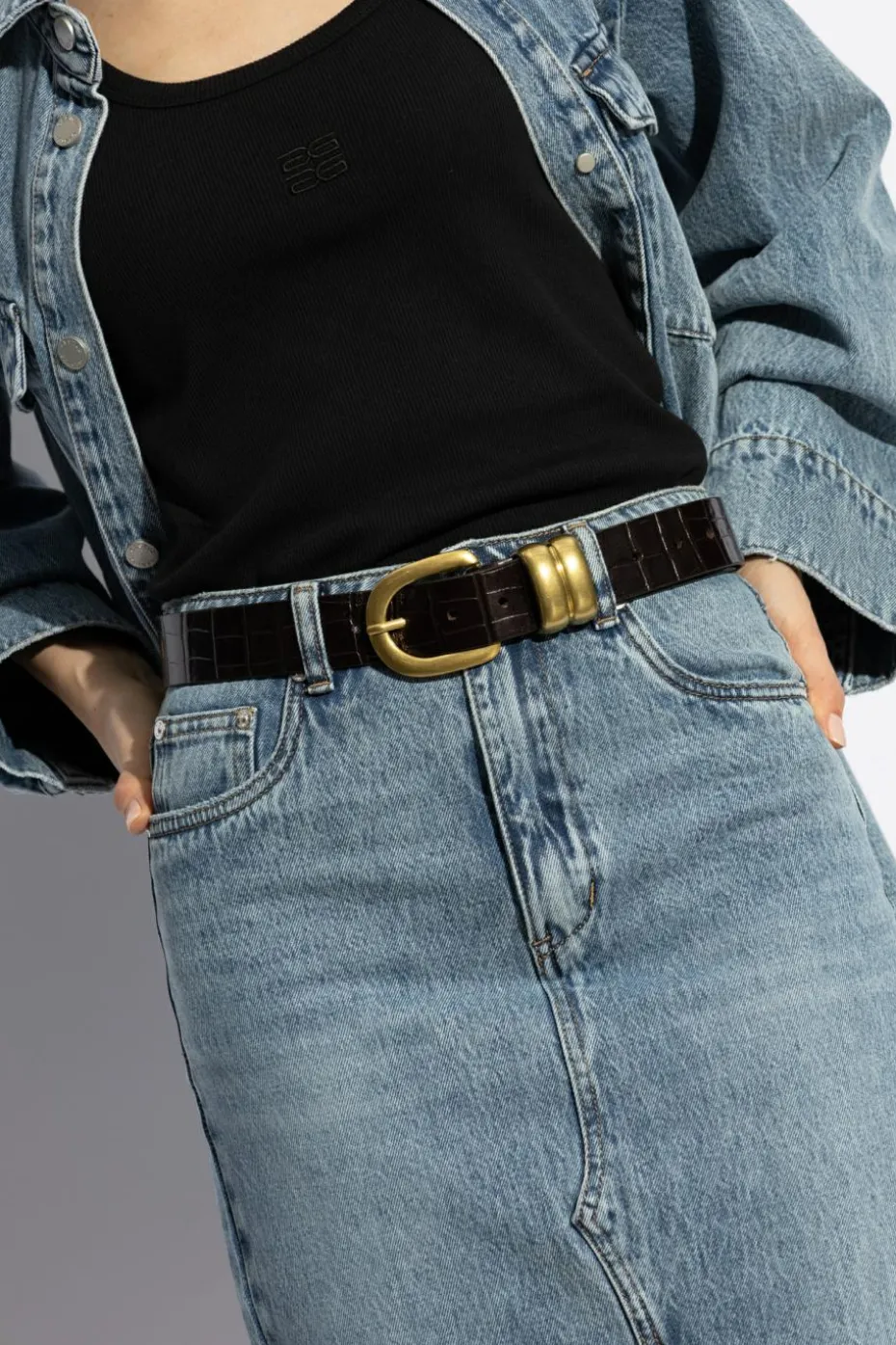 By Malene Birger BLACK Leather belt
