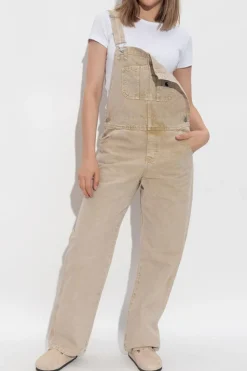 Carhartt WIP beige Denim overalls