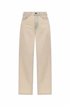Carhartt WIP beige High-waisted jeans